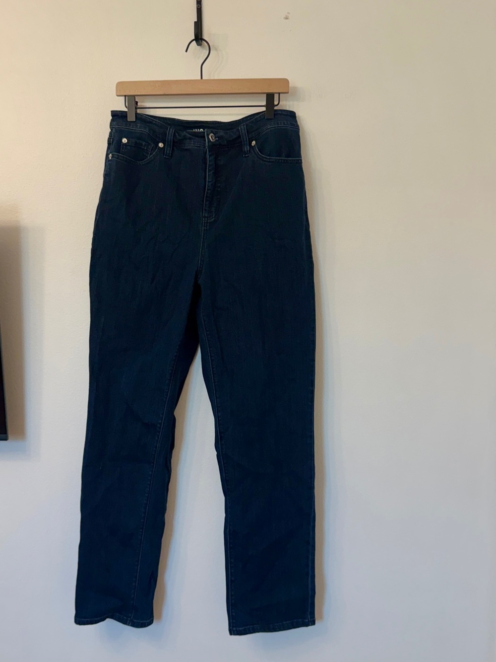 INC International Concepts Dark Blue Straight-Leg Jeans